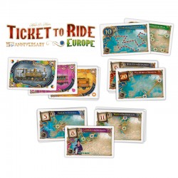 Les Aventuriers du Rail - Europe 15ème Anniversaire - Cartes